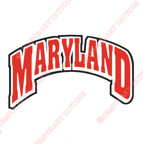 Maryland Terrapins Customize Temporary Tattoos Stickers NO.4997